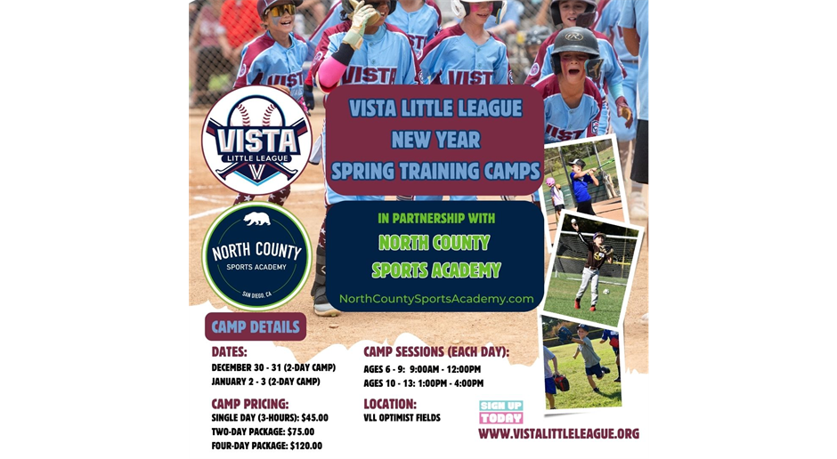 Register for VLL New Year Spring Training Camp